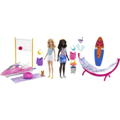 Abbildung von Barbie Beach Friends Puppen und Accessoires