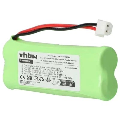 Abbildung von vhbw Akku Ersatz für Dogtra BP12RT, GPRHC043M016 Hundehalsband Hunde Trainer (300mAh, 4,8V, NiMH)