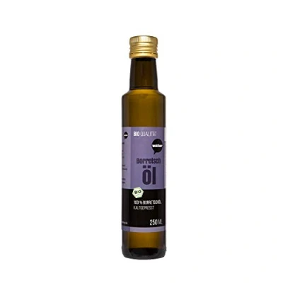 Abbildung von Wohltuer Bio Borretschöl 2x 250ml Nativ gepresst und 100% rein Natur pur (500 ml gesamt)