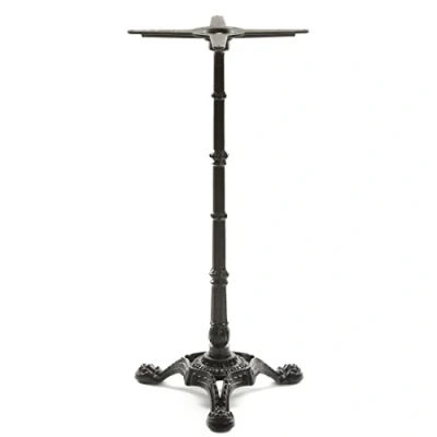Abbildung von Dublino Stehtischgestell Tischbein Schwarz Premium PJ7517/110 Gusseisen Stehtisch H 108 cm 20,5 kg Tischbeine 46x52 max. Tischplattengröße Ø 70