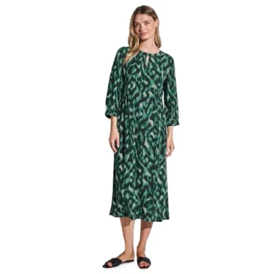 Abbildung von STREET ONE Damen A144388 Bedrucktes Kleid, Hunter Green, 44
