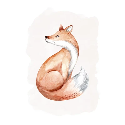 Abbildung von Komar Poster &quot;Curious Fox&quot;, (1 St.), Kinderzimmer, Schlafzimmer, Wohnzimmer