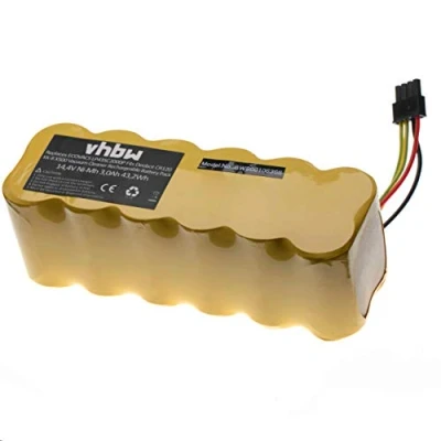 Abbildung von vhbw 1x Akku kompatibel mit Ariete Evolution 2,0 Home Cleaner Heimroboter (2000 mAh, 14,4 V, NiMH) Ersatz für AT5186005100, LP43SC2000P