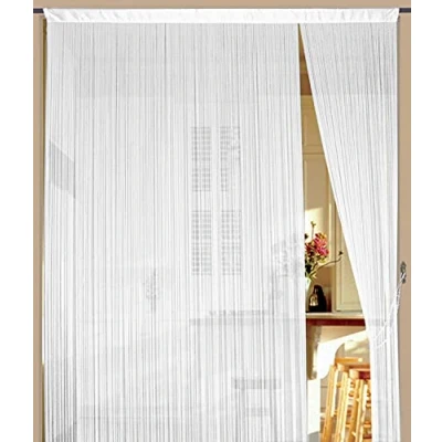 Abbildung von Kaikoon Fadenvorhang Vorhang Fadenstore Fadengardine Messe 100 cm x 250 weiß