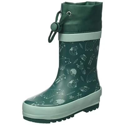 Abbildung von Playshoes Jungen Unisex Kinder Gummistiefel Zugband Regenstiefel, Waldtiere, 25 EU