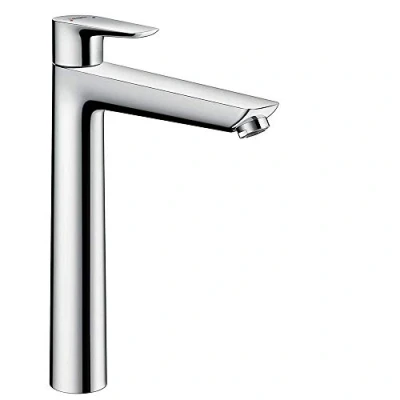 Abbildung von hansgrohe Waschtischarmatur &quot;Talis E&quot;, 24cm, für Aufsatzwaschtische mit Zugstangen Ablaufgarnitur