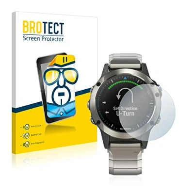 Abbildung von BROTECT (2 Stück Schutzfolie für Garmin quatix 5 Displayschutz Folie Ultra Klar