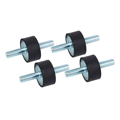 Abbildung von Keenso Gummipuffer M8, 4 stücke 30 * 15 M8*23 Stoßdämpfer M8 Schwingungsdämpfer Anti Vibration Gummi Isolator Halterungen Luftkompressor Pumpe mit Schrauben