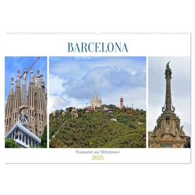 Abbildung von BARCELONA, Traumziel am Mittelmeer (Wandkalender 2025 DIN A2 quer), CALVENDO Monatskalender