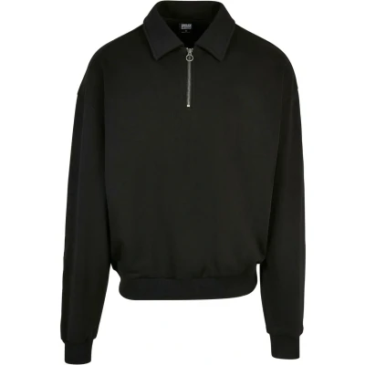 Abbildung von Urban Classics Collar CREW Poloshirt, Herren, Größe: 3XL, Black