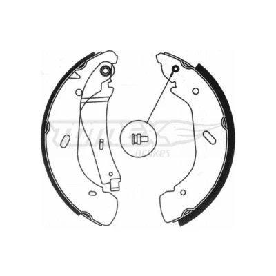 Abbildung von TOMEX brakes TX 20 95 Bremsbacken Hinterachse 280 64 FORD: Transit Mk5 Bus, Kastenwagen, Pritsche/Fahrgestell