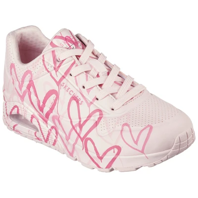 Abbildung von Skechers Sport UNO Sneaker low, Damen, Größe: 35, Pink multi color Schuhe