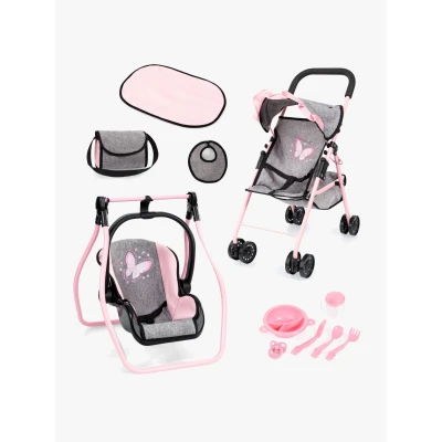 Abbildung von Bayer Design Puppenwagen Buggy Set, Grey