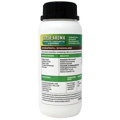 Abbildung von Schokolade Konzentrat 280 ml Super Aroma für die Lebensmittelindustrie und Enthusiasten Lebensmittelaroma Backaroma Aromatropfen Geschmackstropfen zum Kochen, Backen &amp; Mixen