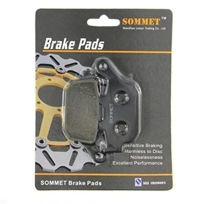 Abbildung von SOMMET 1 Paar Motorrad Bremsbeläge Hinten für Suzuki SFV 650 Gladius 2009 2015 / SV X ABS 2018 2022