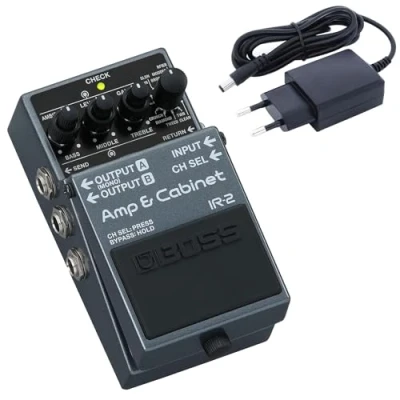 Abbildung von Boss IR 2 Amp &amp; Cabinet Modeler und Loader mit keepdrum 9v Netzteil