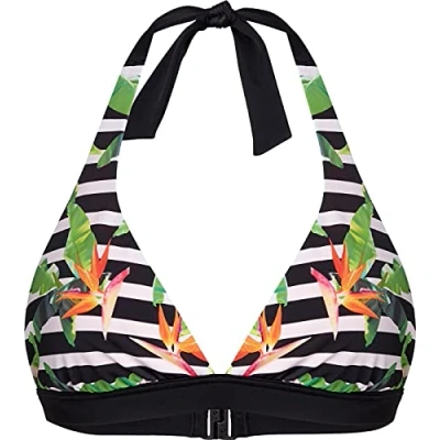 Abbildung von Firefly Mia Bikini Oberteil Aop/Black/Greendark 36