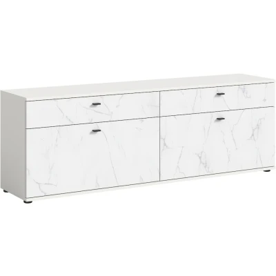 Abbildung von INOSIGN Lowboard &quot;CALCOLO, Breite 180cm, 2 Schubkästen, Klappen, Fächer&quot;, TV Möbel, Schrank, Lowboard, Mediaboard, Wohnmöbel
