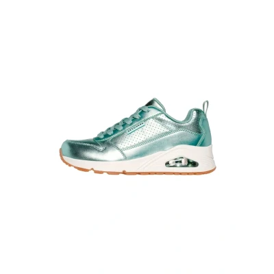 Abbildung von Skechers UNO METALLIXS Sneaker, Keilsneaker, Plateausneaker im Metallic Look