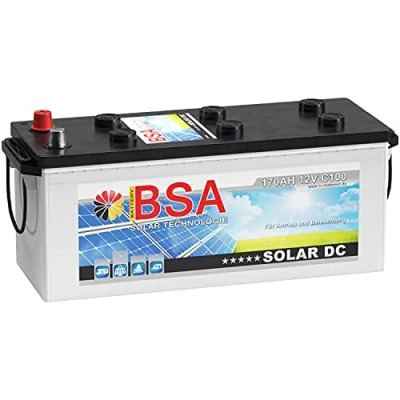 Abbildung von BSA 170Ah 12V Solarbatterie Wohnmobil Versorgungsbatterie Solar Batterie 140AH 150Ah