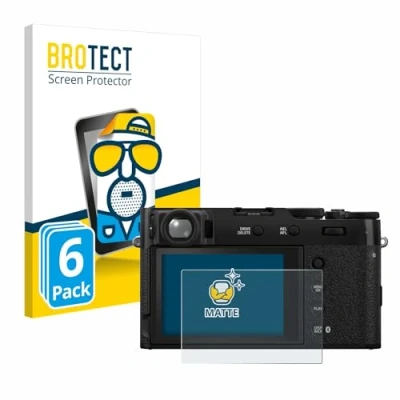 Abbildung von BROTECT Entspiegelungs Schutzfolie für Fujifilm X100VI (6 Stück) Matte Displayschutz Folie, Anti Reflex, Fingerprint