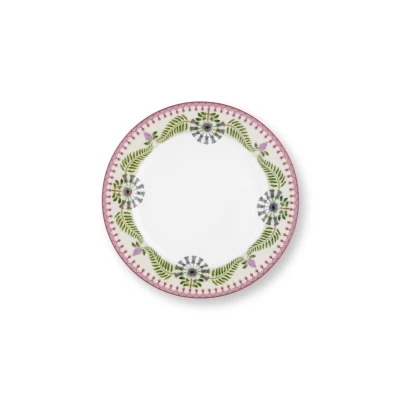 Abbildung von PIP STUDIO Lily&amp;Lotus Frühstücksteller weiss/lila 23cm