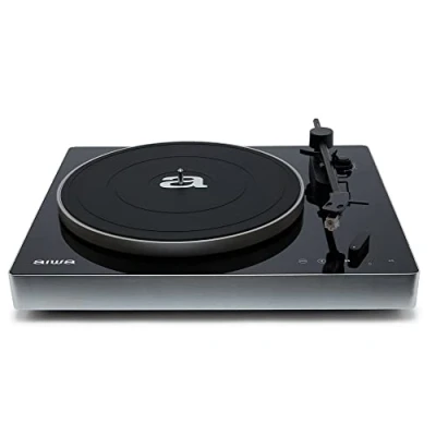 Abbildung von Aiwa APX 680BT Bluetooth Plattenspieler, 2 Geschwindigkeiten, 33/45 U/min, magnetische Aluminiumkapsel, symmetrischer Arm