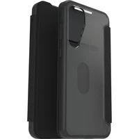 Abbildung von OtterBox React Series Folio Hülle für Samsung Galaxy S25+, stoßfest, sturzsicher,Premium mit Kartenhaltern, Getestet nach Militärstandard, Transparent/Schwarz, Keine Einzelhandelsverpackung