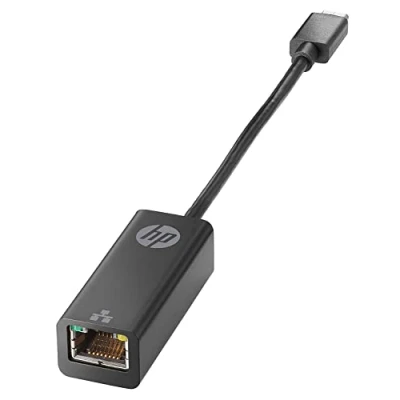 Abbildung von HP USB C zu RJ45 Ethernet Adapter (V7W66AA) schwarz
