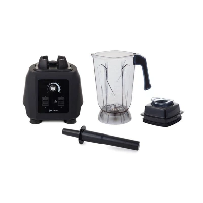 Abbildung von HENDI Standmixer 2,5 Liter digital bis 24800 U/Min. Hochleistungsmotor 27 x 25 55 cm Edelstahlmesser 40 C +90 BPA frei