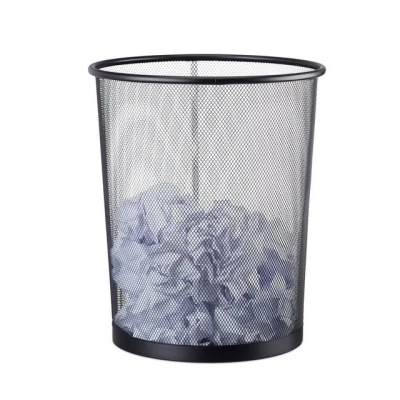 Abbildung von relaxdays Papierkorb Großer Drahtgeflecht, Schwarz