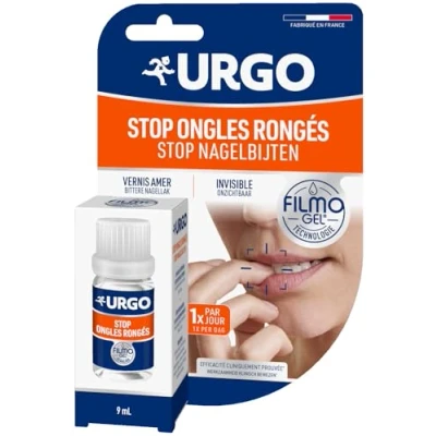 Abbildung von Urgo Nagellack zum Abstreifen sehr bitter, unsichtbar restrukturiert und stärkt ab 3 Jahren, 9 ml beschädigt, verstärkt, transparent, Lösung