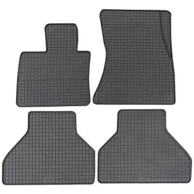 Abbildung von PETEX Gummimatten passend für X5 (E70) ab 03/2007 10/2013 / X6 (E71) 06/2008 11/2014 (F15) 11/2013 10/2018 (F16) 12/2014 Fußmatten schwarz 4 teilig