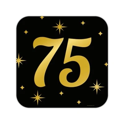 Abbildung von 75 Jahre Türschild Classy 50x50cm