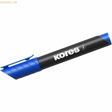 Abbildung von 12 x Kores Permanentmarker XP2 3 5mm Keilspitze blau