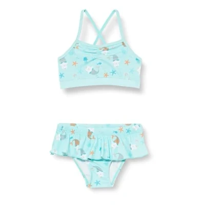 Abbildung von Playshoes Mädchen UV Schutz Bikini Badeanzug Schwimmanzug Badebekleidung, Einhornmeerkatze, 134/140