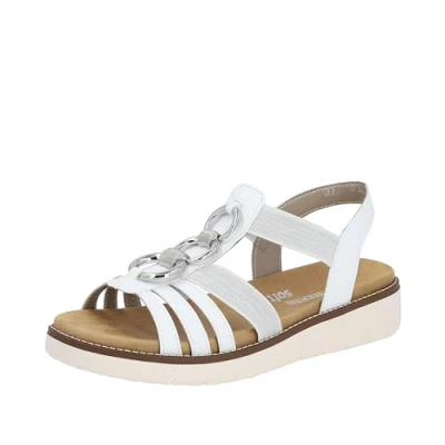 Abbildung von Remonte Keilsandalette, Damen, Größe: 36, Weiss Schuhe