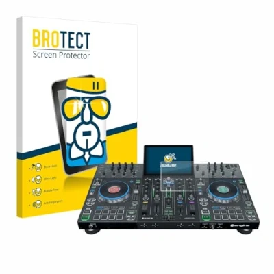 Abbildung von BROTECT Schutzglas für Denon DJ Prime 4+ Schutzfolie Panzer Folie Glas [Extrem Kratzfest 9H, Anti Fingerprint, Ultra Transparent]