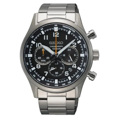 Abbildung von Seiko Herren Analog Quarz Uhr mit Edelstahl Armband SSB447P1