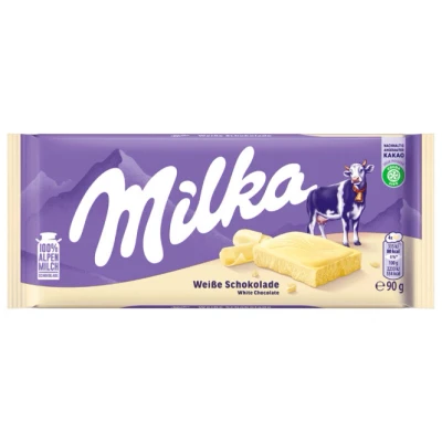 Abbildung von Milka weiße Schokolade 1 x 100g I Alpenmilch aus 100% Tafelschokolade