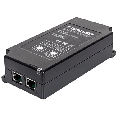 Abbildung von Intellinet Gigabit High Power PoE+ Injektor ( 1 x 30 Watt Port IEEE 802.3at/af over Ethernet PoE+/ PoE ) Kunststoffgehäuse schwarz 561037