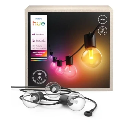 Abbildung von Signify Philips Hue Festavia Globe Outdoor Lichterkette 14 m EU