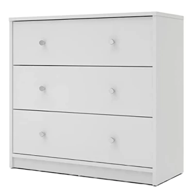 Abbildung von Home affaire Schubkastenkommode, Stauraum, Knopfgriffe, einfache Selbstmontage, 72,4 x 68,3 30,1 cm