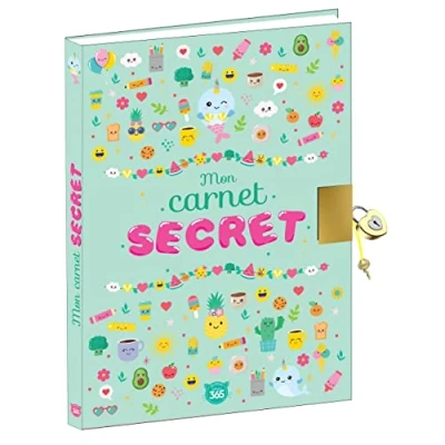 Abbildung von Mon carnet secret Kawai Journal intime avec cadenas à compléter