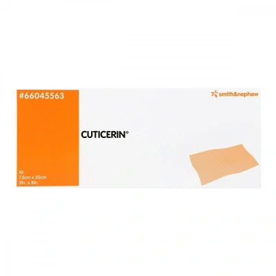 Abbildung von Cuticerin 7,5x20 cm Gaze mit Salbenbeschichtung