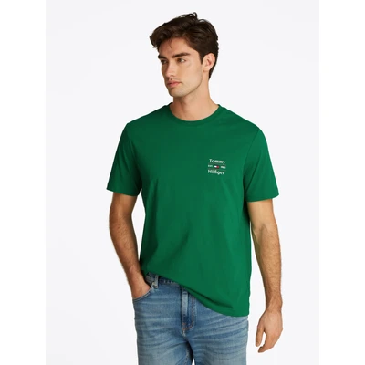 Abbildung von Tommy Hilfiger Stack Tshirt print, Herren, Größe: Small, Nouveau green