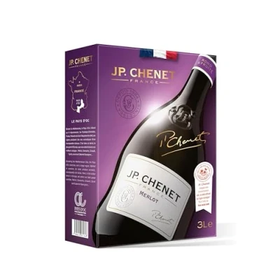 Abbildung von J.P. Chenet Original Merlot Rotwein aus Pays d&#039;Oc, Frankreich Großpackungen Wein Bag in Box 3l (1 x 3 L)