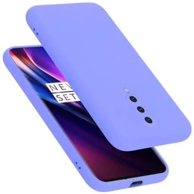 Abbildung von Cadorabo Hülle kompatibel mit OnePlus 8 Silikon Handyhülle für Case aus flüssigem Kratzfeste und stoßfeste dünne TPU Schutzhülle Liquid HELL LILA