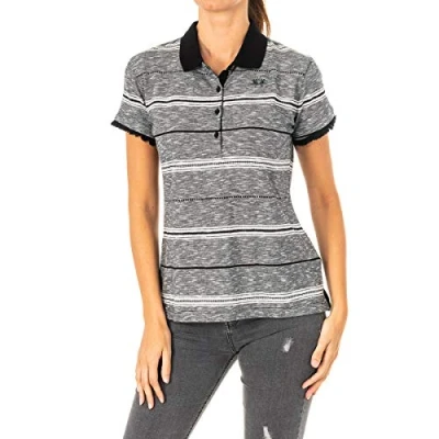 Abbildung von La Martina Kurzarm Poloshirt, Schwarz Weiss, Small