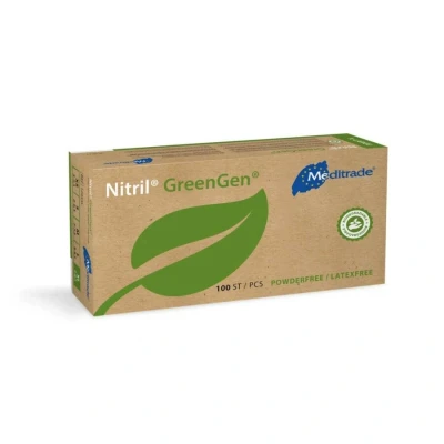 Abbildung von Meditrade® Einmalhandschuhe Nitril® GreenGen® L grün